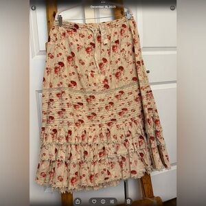 Magnolia Pearl Floral Tiered Skirt